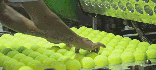 Seeing Tennis Balls Get Made Is Way More Captivating Than I Ever Thought