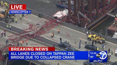 A Massive Crane Collapsed On New York’s Tappan Zee Bridge
