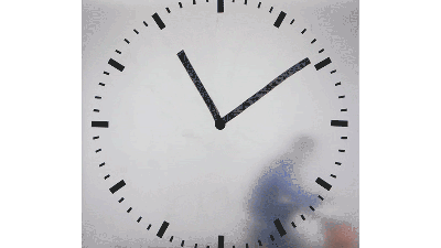 Dedicated Artist Films Himself Repainting This Clock Every Minute For 12 Hours Straight