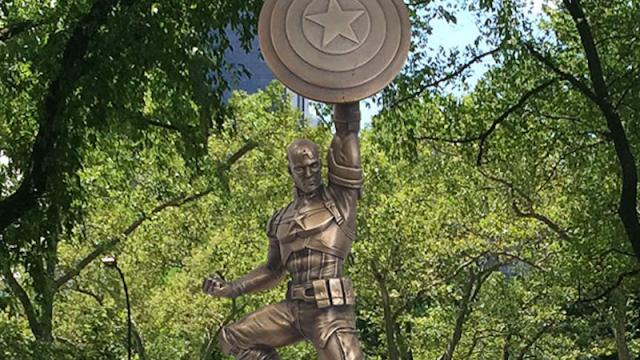 Check Out Brooklyn’s Big-Arse Captain America Statue