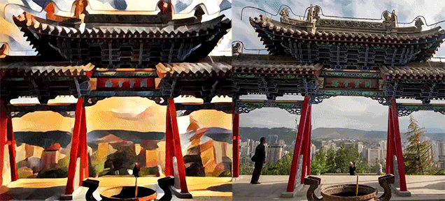 China Gets Transformed Into A Moving Painting In This Cool Side-By-Side Video
