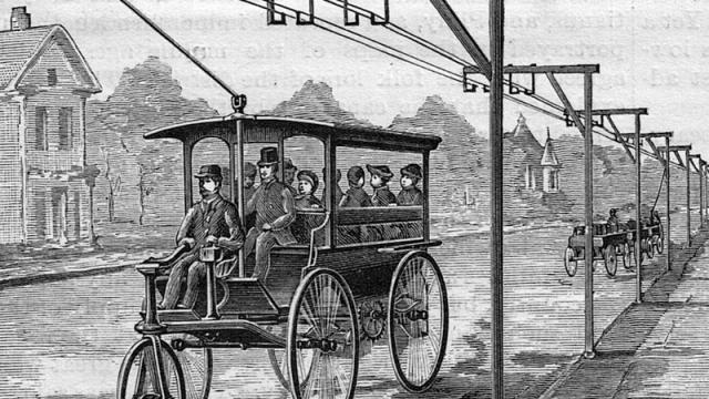 This Overhead Wire Electric Car Thing-A-Ma-Jig Was Way Ahead Of Its Time