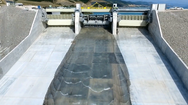Let The Calm Wash Over You As This Dam Opens Its Spillway For The Very First Time