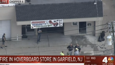 Hoverboard Store Catches Fire