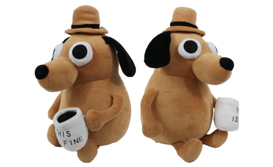 The ‘This Is Fine’ Dog Is Now A Stuffed Animal You Can Buy 