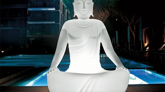 Sitting On This Glowing Buddha Chair Is Probably The Most Relaxing Thing
