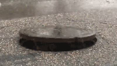 Why The Hell Is This Manhole Cover Levitating?