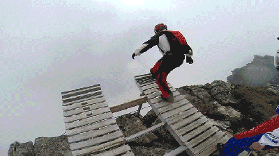 Base Jumping Into Clouds Is Like Leaping Off The Edge Of The World
