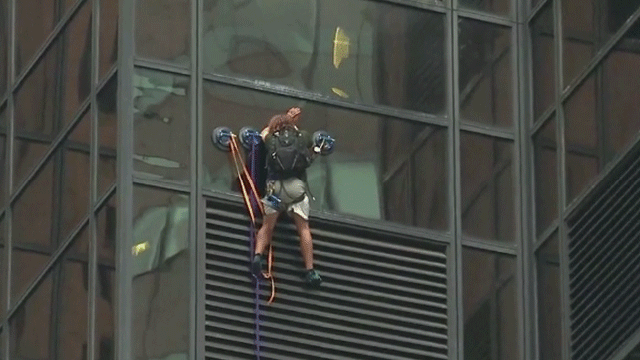 Watch: Man Climbs Trump Tower