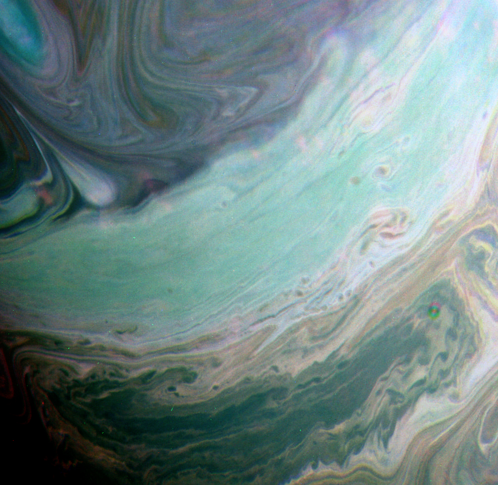 Saturn’s Oil Drop Surface Looks Incredible Through An Infrared Lens