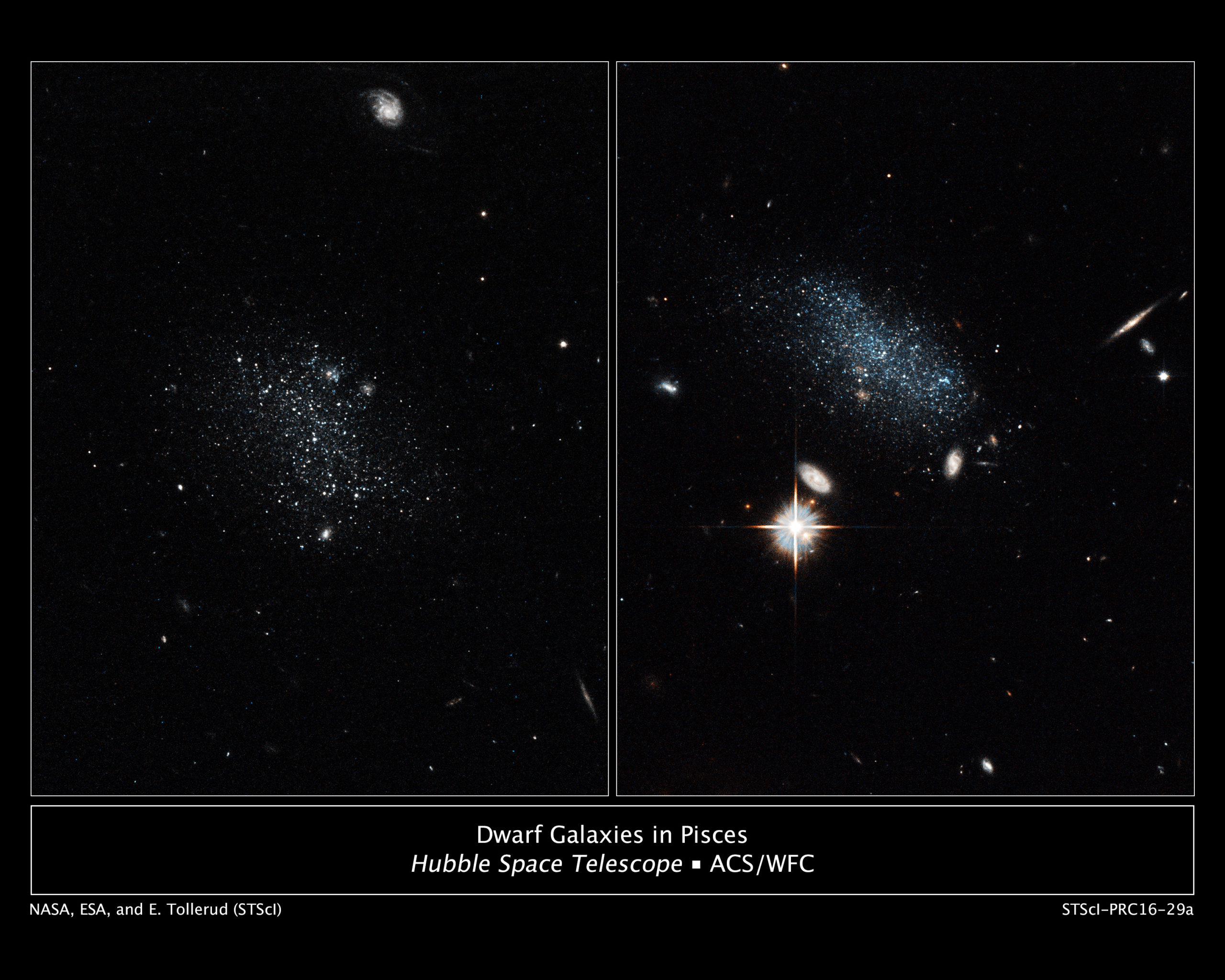 Two Galaxies Have Left The Void And Entered Hubble’s Heart