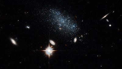 Two Galaxies Have Left The Void And Entered Hubble’s Heart