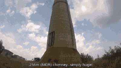 Watching This Guy Unicycle On Top Of A 70-Storey Chimney Will Scare Your Pants Off