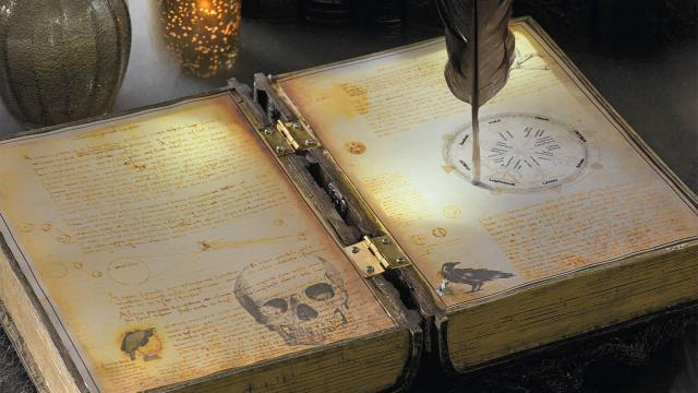 Your Harry Potter Party Needs This Self-Writing Spellbook Prop
