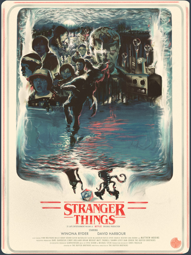 Hang This Awesome Stranger Things Poster Next To Your Christmas-Light Alphabet