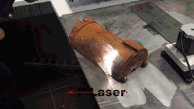 Watch A High-Powered Cleaning Laser Annihilate Everything In Its Path