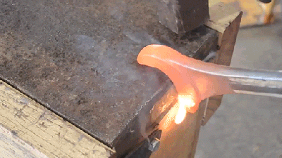 Forging A Badass Tomahawk From An Old Wrench Is Really Clever 