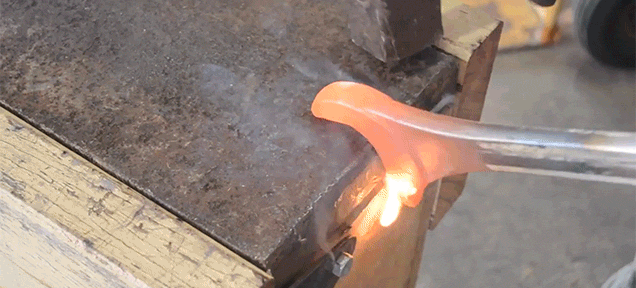 Forging A Badass Tomahawk From An Old Wrench Is Really Clever 