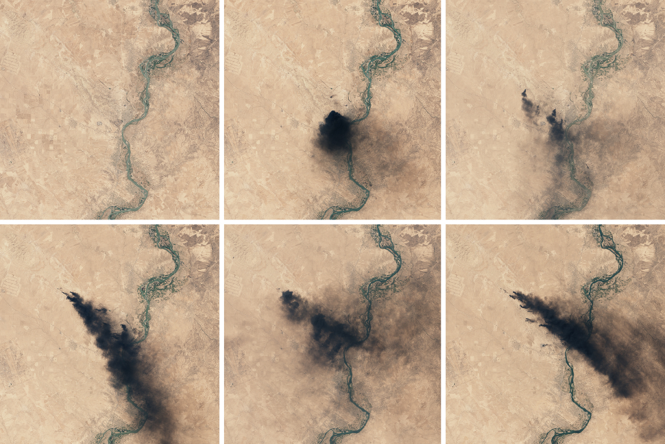 These Oil Wells In Iraq Have Been Burning For Months
