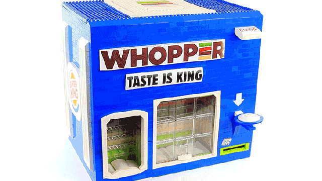 Beverage-Dispensing Burger King Vending Machine Is A LEGO Masterpiece