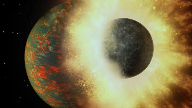 Earth’s Collision With Another Planet Probably Started Life