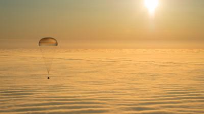 Watch Three Astronauts Land Back On Earth From The Space Station