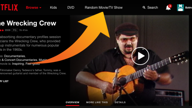 How To Add A Button To Netflix That Serves Up Random Videos