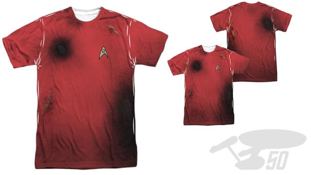Pre-Damaged Star Trek Redshirt Tee Saves You The Pain And Suffering