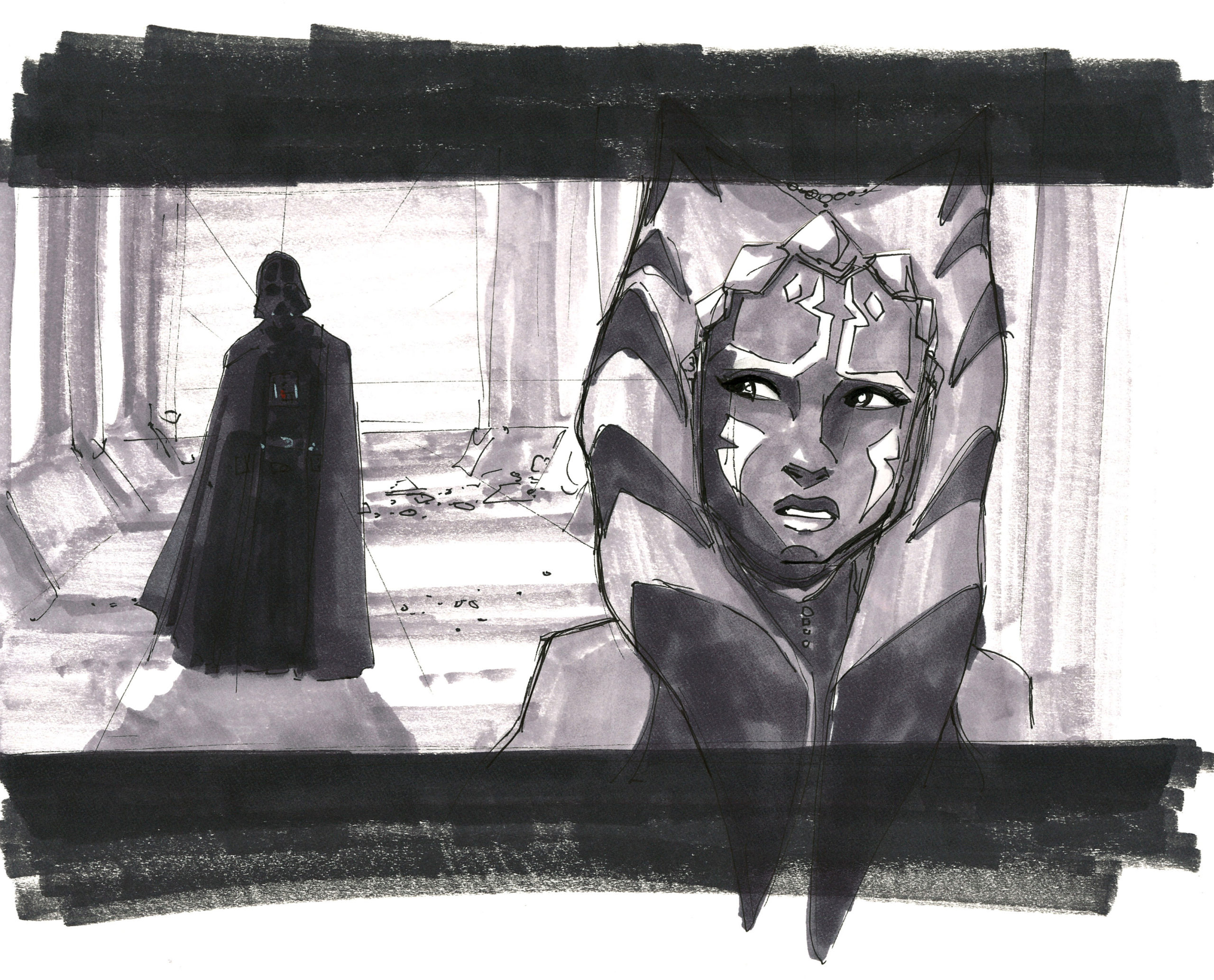 The Art That Inspired Ahsoka And Darth Vader’s Epic Duel In Star Wars Rebels