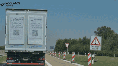 Giant E Ink Screens Turn Trucks Into Dynamic Rolling Billboards