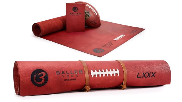 This $1,000 Yoga Mat Made From Genuine NFL Football Leather Probably Smells Amazing