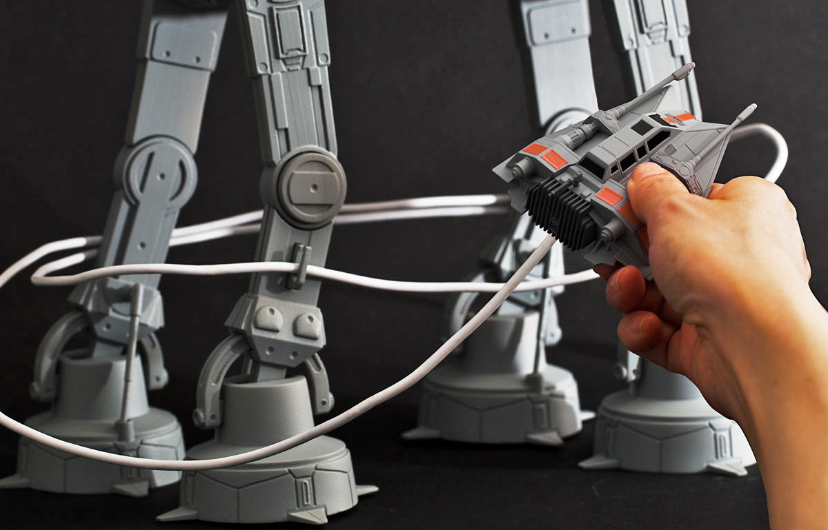 Star Wars AT-AT Organiser Wrangles Your Charging Cables In The Most Clever Way Possible