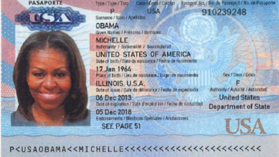 This Allegedly Leaked Michelle Obama Passport Looks Fake As Hell