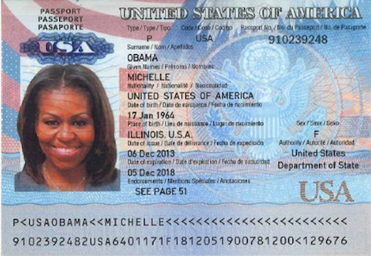 This Allegedly Leaked Michelle Obama Passport Looks Fake As Hell