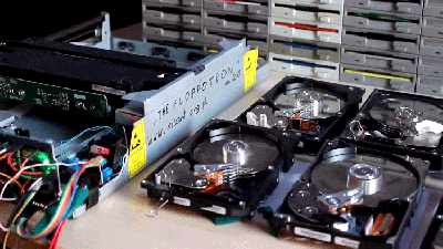 “The Final Countdown” Played On 64 Floppy Drives Would Make Gob Bluth Proud