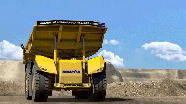 This Giant Autonomous Dump Truck Doesn’t Have A Front Or Back