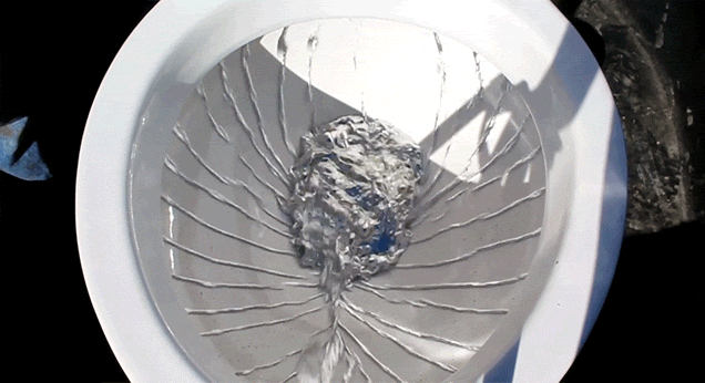 Flushing Liquid Mercury Down A Toilet Is Spectacular