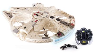 Massive Millennium Falcon Drone Has A Tiny Han Solo And Chewie In The Cockpit