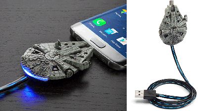 This Millennium Falcon Charging Cable’s Got It Where It Counts, Kid