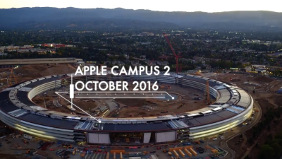 Apple’s Spaceship Campus Is Glowing Now
