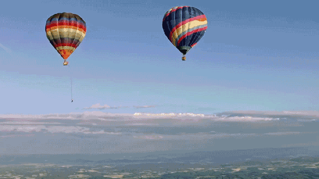 The View While Swinging 1800 Metres In The Air From Hot Air Balloons Is Stunning