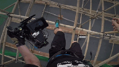 Watch This Badarse Cameraman Make Crazy Jumps Off Buildings While Filming