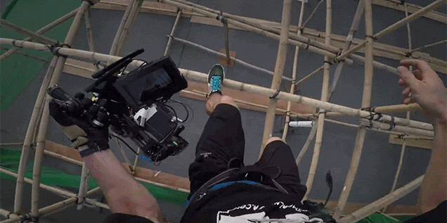 Watch This Badarse Cameraman Make Crazy Jumps Off Buildings While Filming