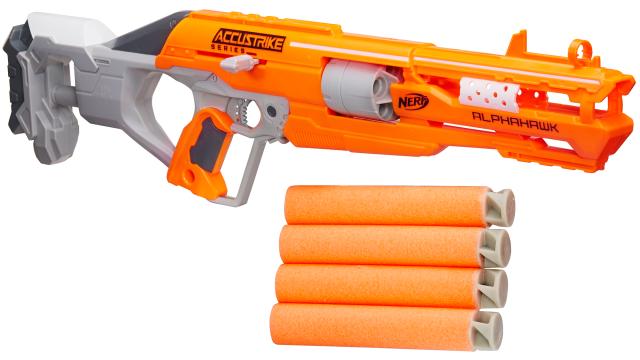 Nerf’s New Accustrike Blasters Use Redesigned Darts For Improved Accuracy