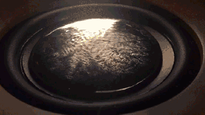 Liquid Metal On A Booming Speaker Gives Birth To Strange Alien Worlds
