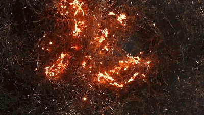 Burning Steel Wool Becomes A Raging Firestorm Through A Camera’s Close-Up Macro Lens