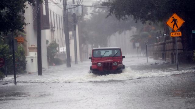 Florida’s Coastline Is Underwater As Matthew Continues North