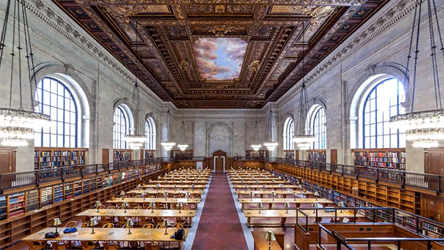 Watch The New York Public Library’s Beautiful Reading Room Get Reshelved With Books