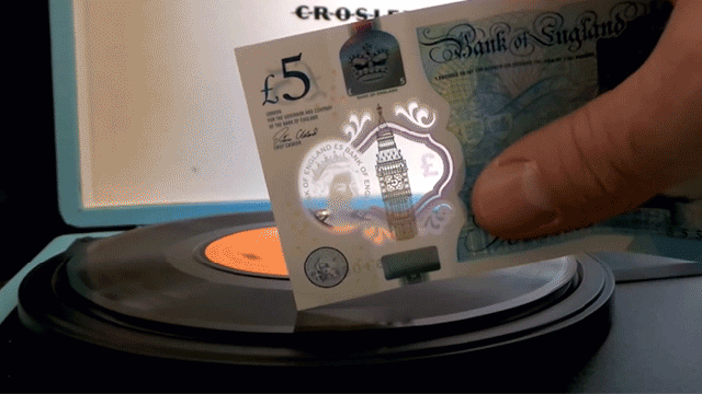 People Are Using Britain’s New Plastic Money To Play Vinyl Records