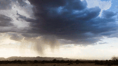 Spectacular Timelapse Footage Makes Storms Look Like Floating Waterfalls